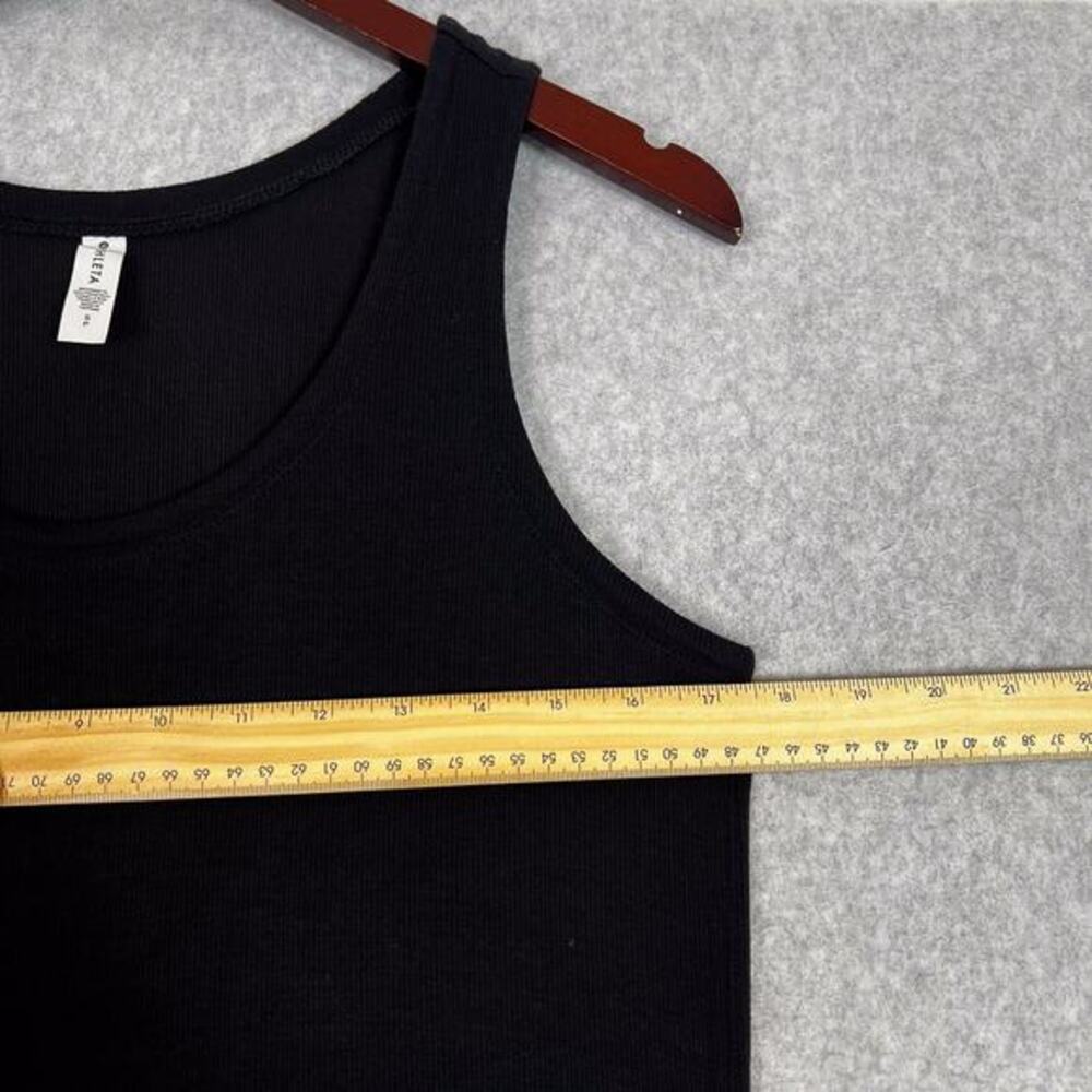 Athleta Size Small Black Well Rested Rib Sleep Sleeveless Tank Midi Dress - Picture 8 of 11